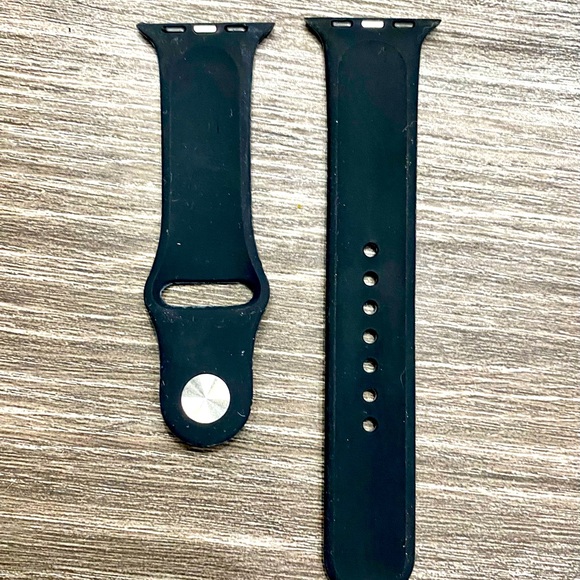 Neoprene Laser Imprint Apple Watch Band in Black - Picture 3 of 8